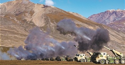 陸軍某旅炮兵分隊開展實彈射擊訓練